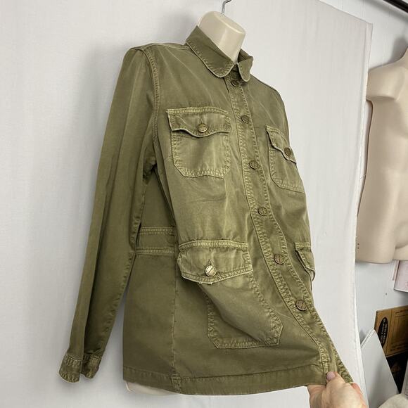 Current Elliott Commander Jacket Women Size 3 Large Army Green Military Gorpcore - Picture 5 of 14